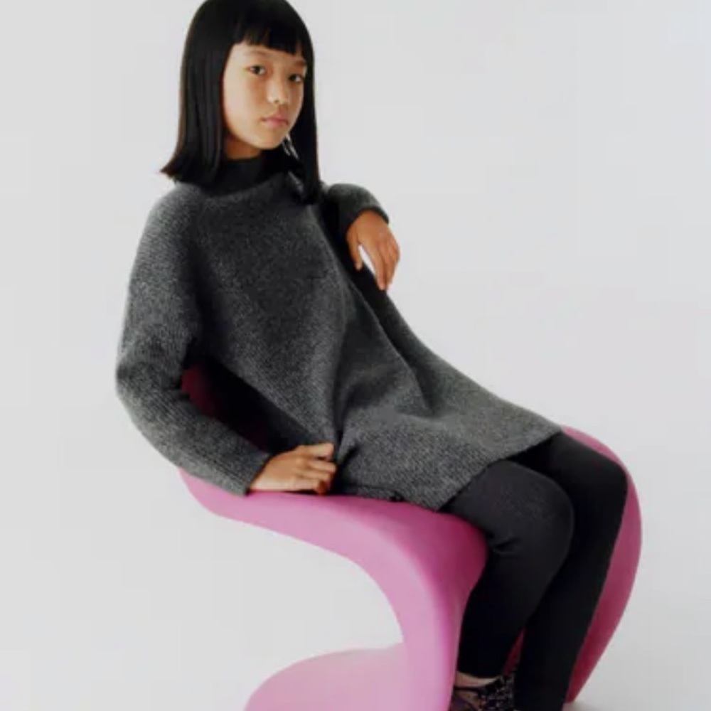 “ZARA” Girls Knit Jersey Dress
